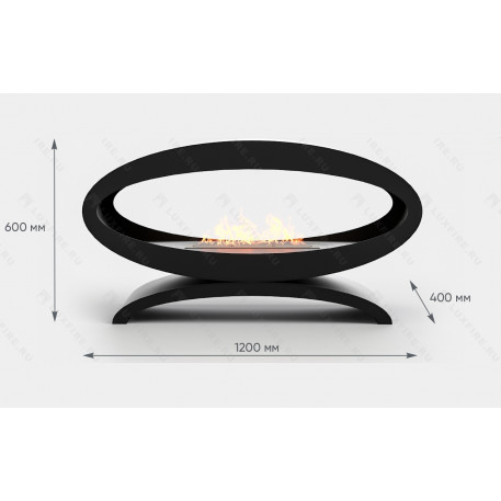 Напольный биокамин Lux Fire "Эклипс" 1200