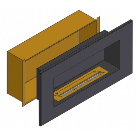 Теплоизоляционный корпус для встраивания в мебель для очага 800 мм