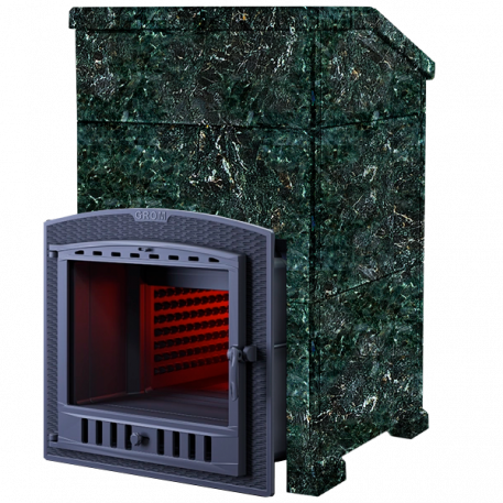 Чугунная печь для бани Комплект Гром 80 (П2) Президент 1300/50 Пироксенит